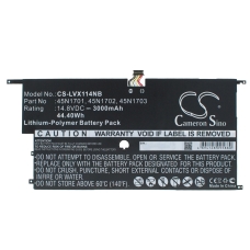 Compatibele batterijvervanging voor LENOVO 00HW002,00HW003,45N1700,45N1701,45N1702...