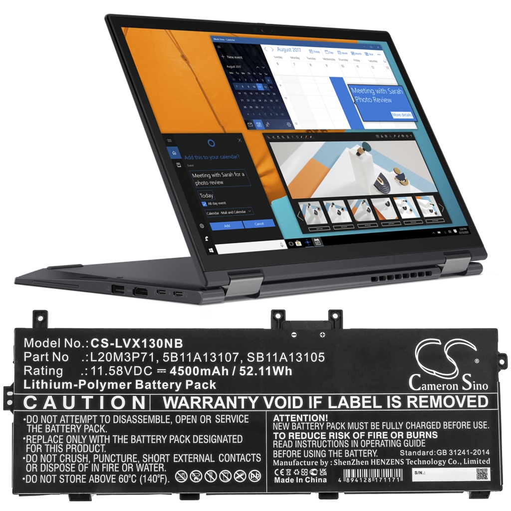 Notebook batterij Lenovo CS-LVX130NB