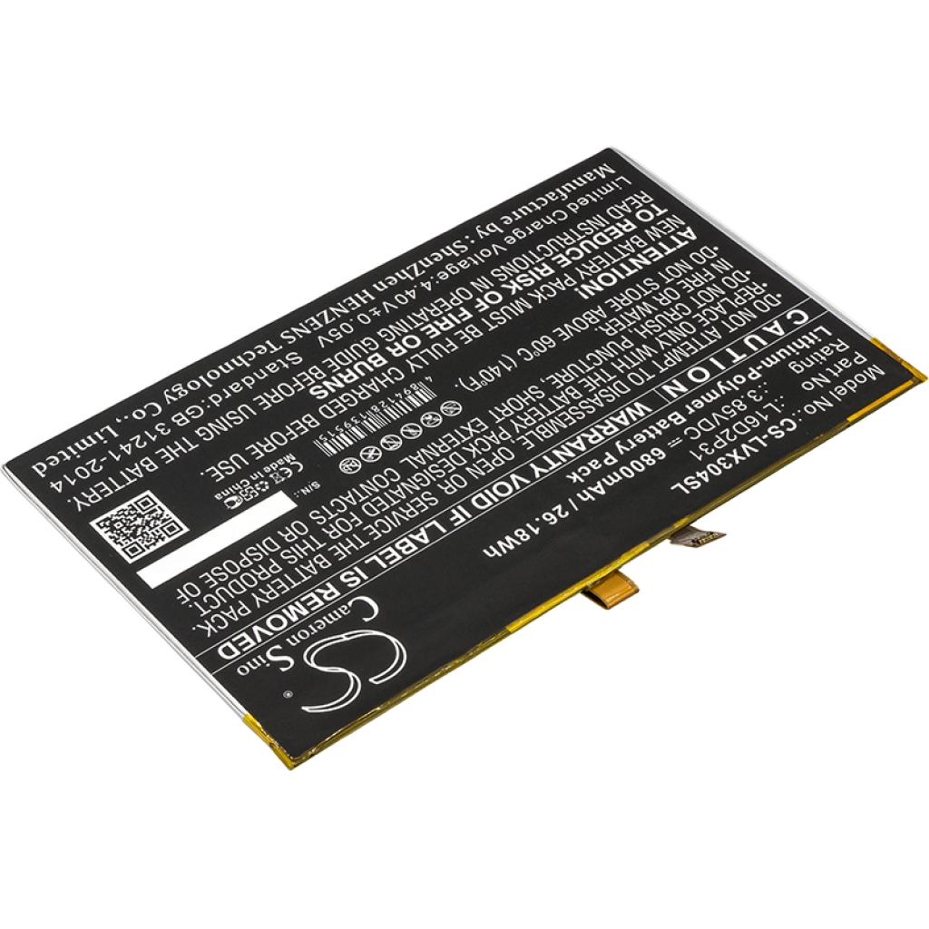 Tablet batterijen Lenovo CS-LVX304SL