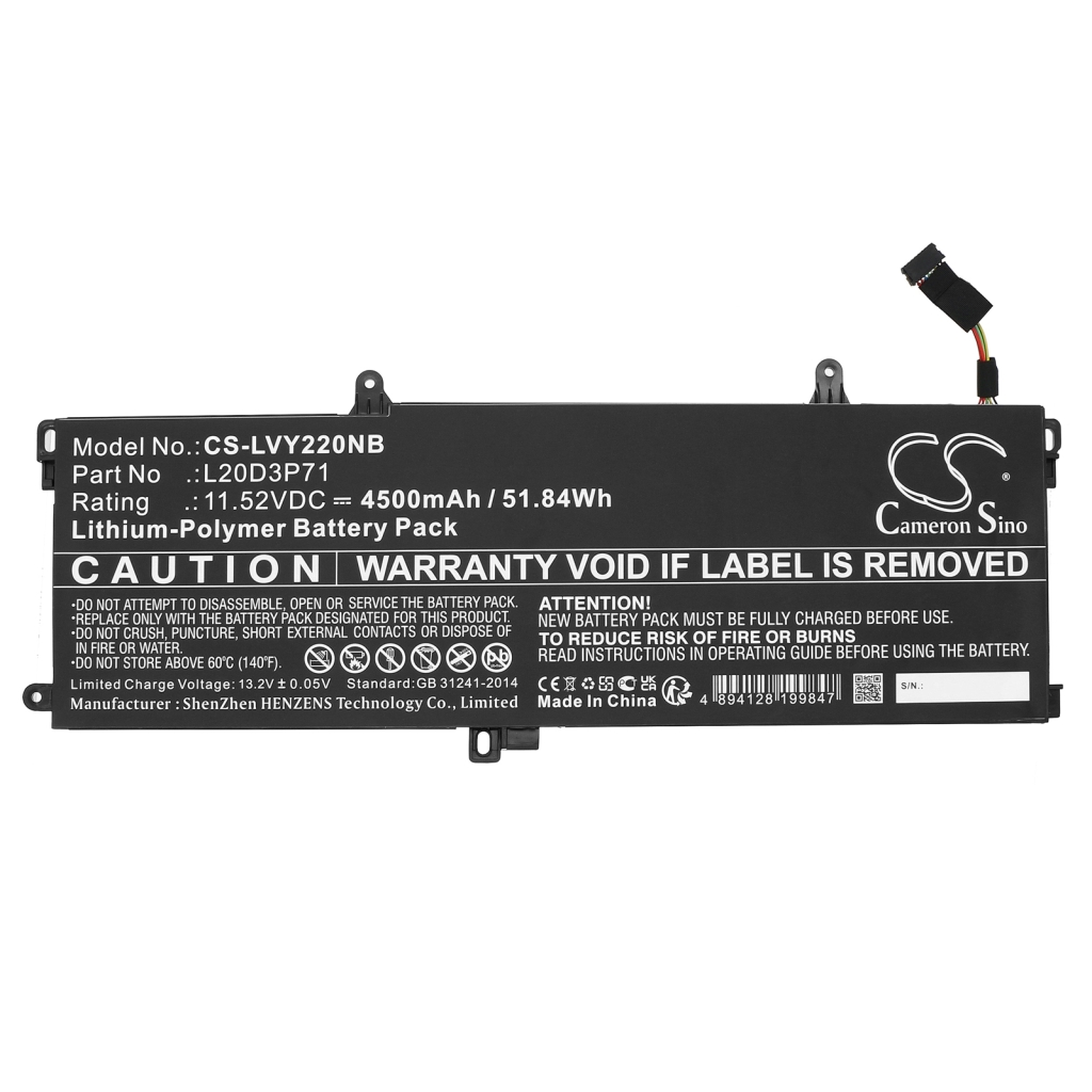 Batterijen Vervangt L20L3P71