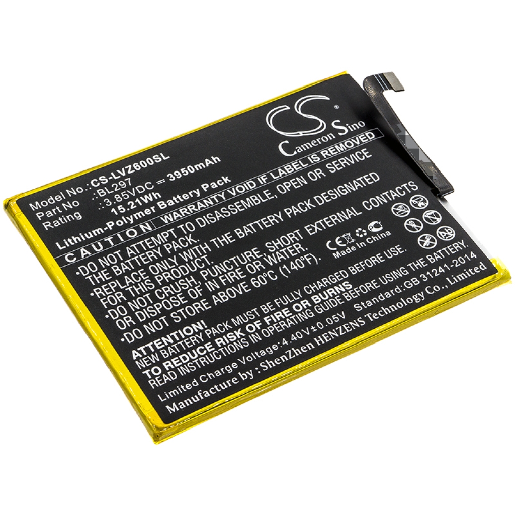 Batterij voor mobiele telefoon Lenovo CS-LVZ600SL