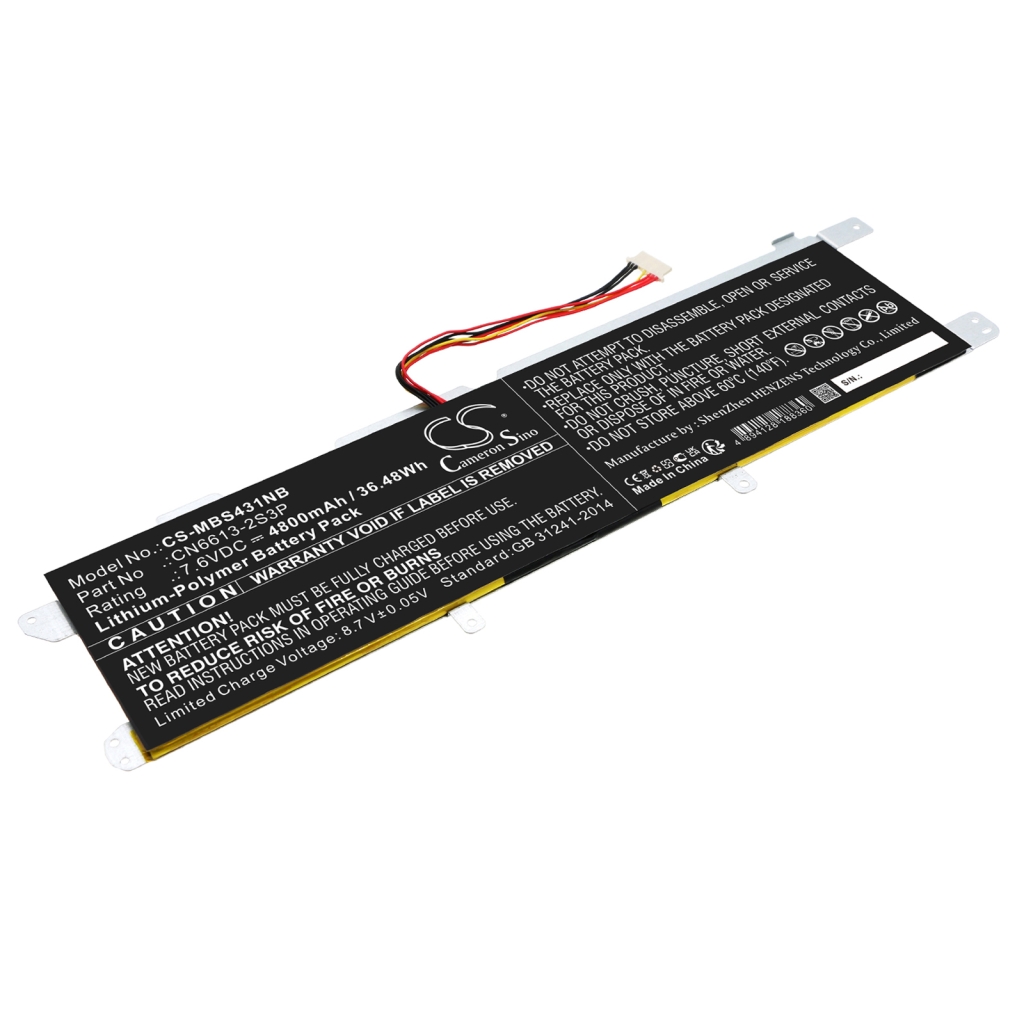 Notebook batterij Avita CS-MBS431NB