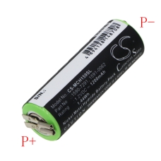 Compatibele batterijvervanging voor Moser 1590-7291,1591-0062,1591-0067