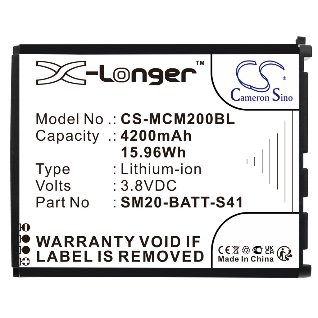 Batterij barcode, scanner M3 Mobile CS-MCM200BL