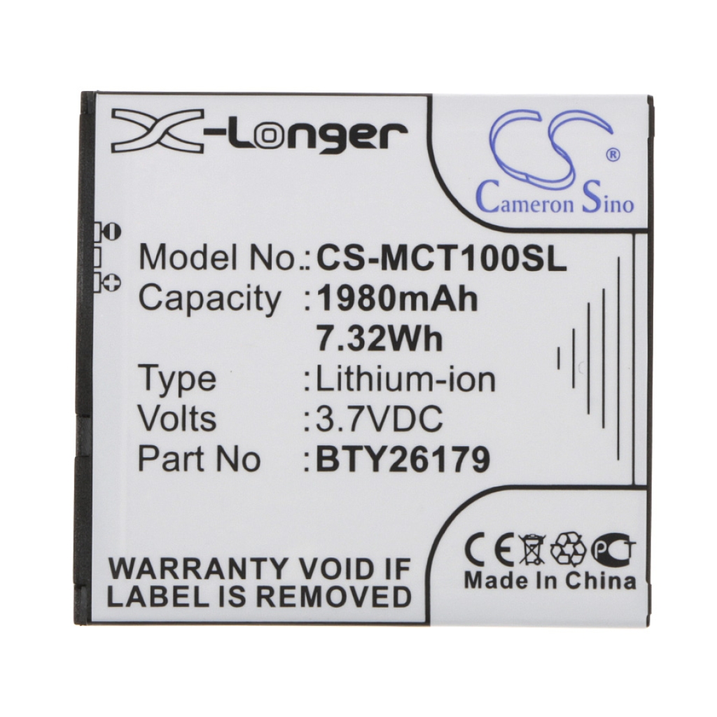 Batterij voor mobiele telefoon Mobistel CS-MCT100SL