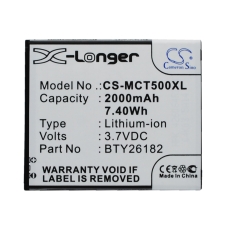 Compatibele batterijvervanging voor Mobistel BTY26182,BTY26182MOBISTEL/STD