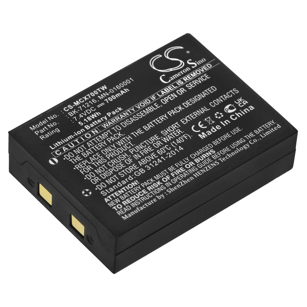 Batterij voor tweerichtingsradio microTALK CXR800 27-Mile Radio with weather (CS-MCX700TW)