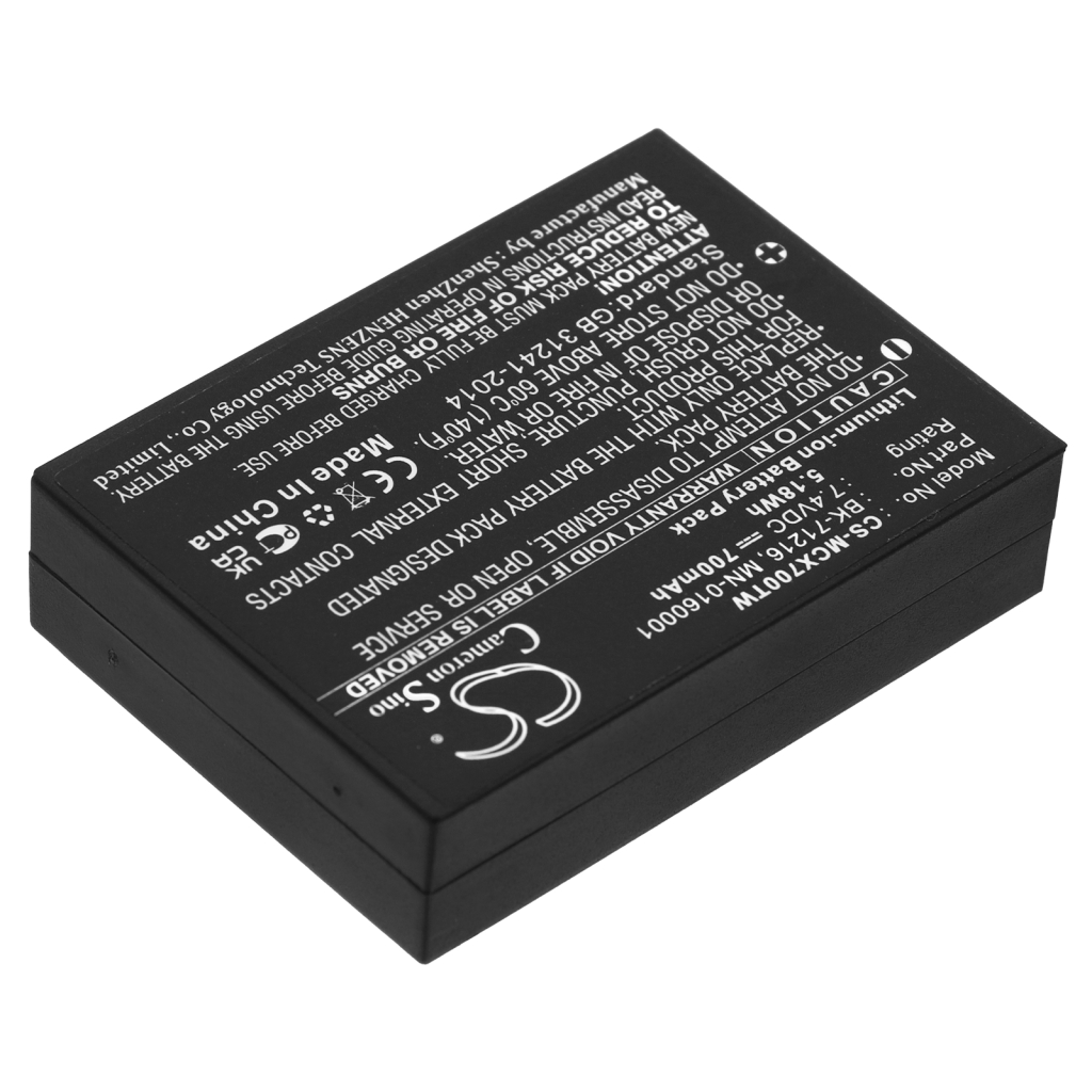 Batterij voor tweerichtingsradio microTALK LI6500-2 WX 20-Mile Radio with weather (CS-MCX700TW)
