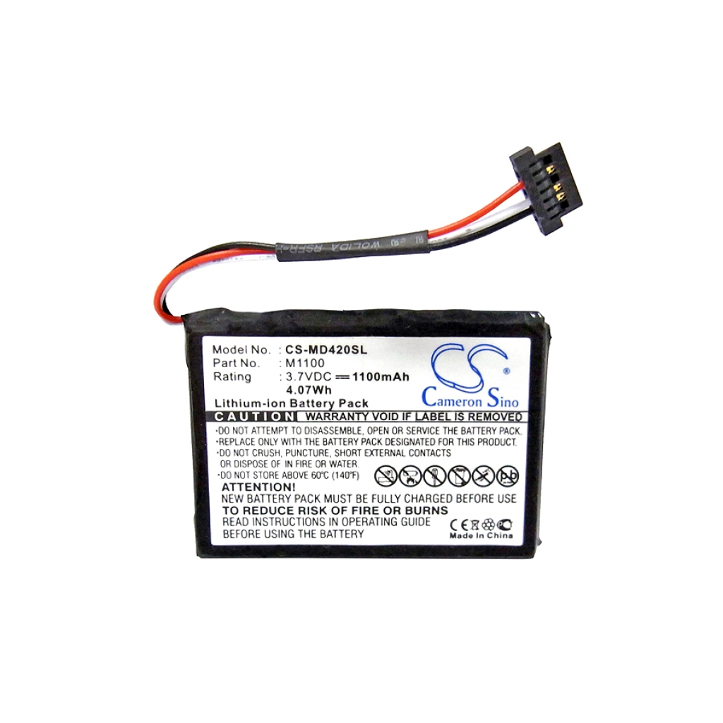 GPS, Navigator Batterij Medion CS-MD420SL