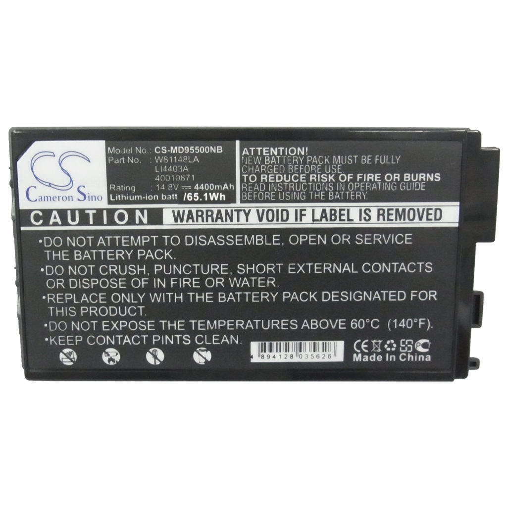 Notebook batterij Medion CS-MD95500NB