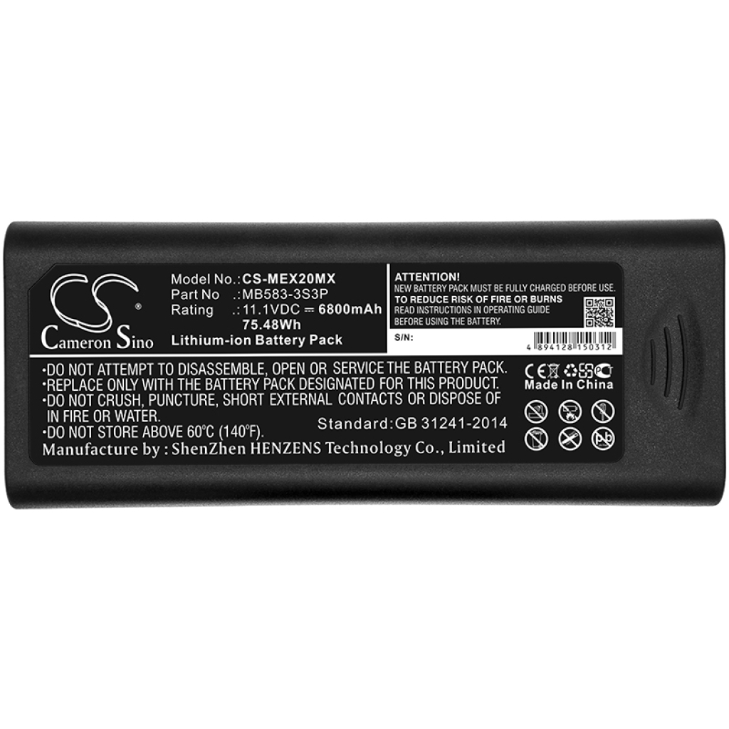 Batterijen Vervangt M05-010002-6