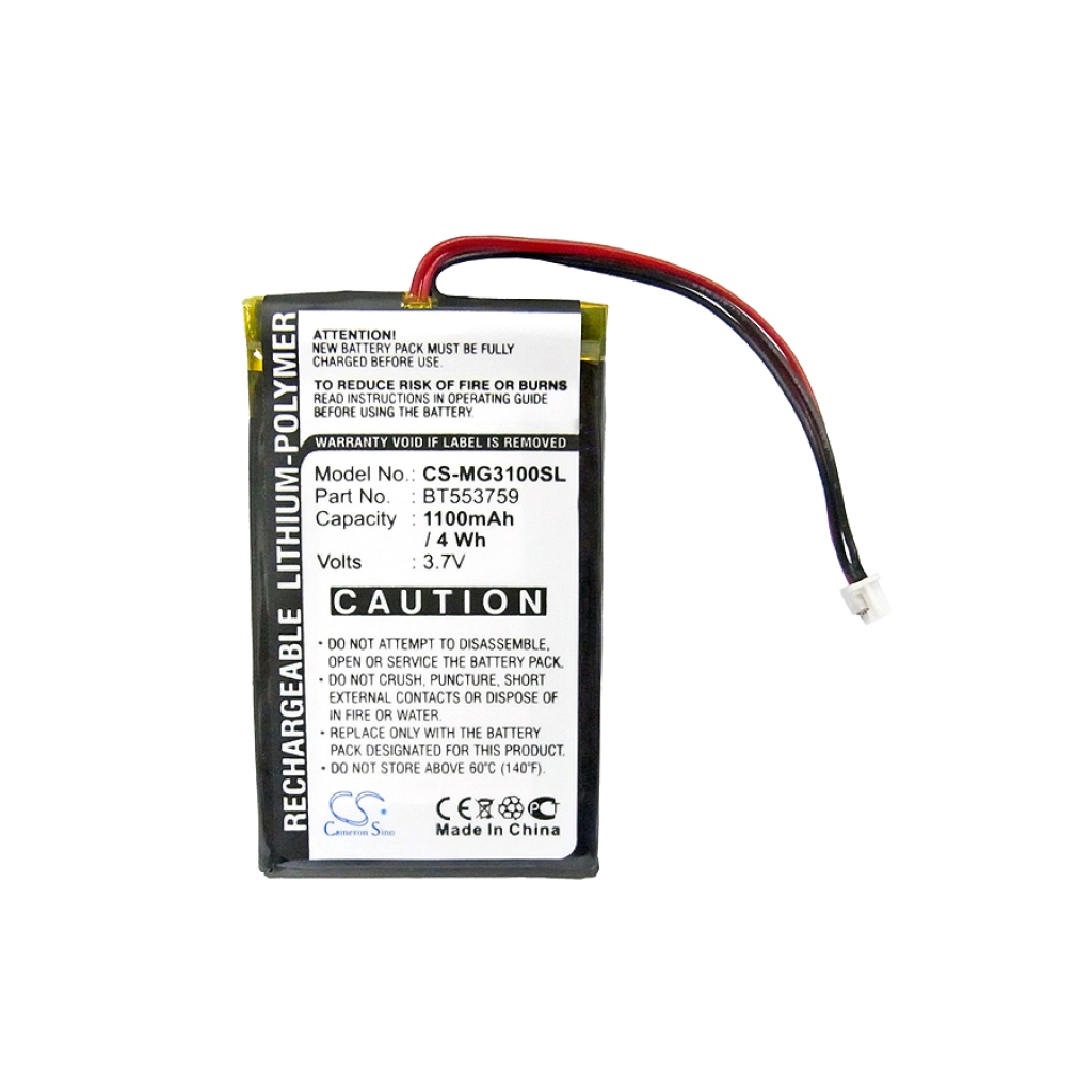 GPS, Navigator Batterij Typhoon CS-MG3100SL