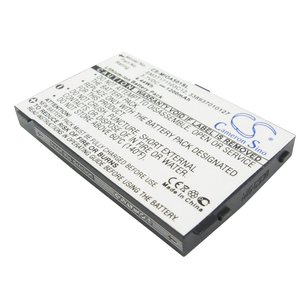 Batterij voor mobiele telefoon Mitac CS-MIOA501SL