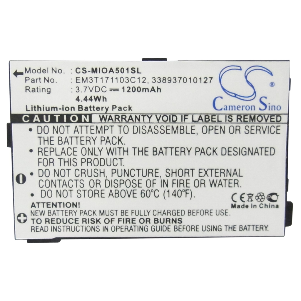 Batterij voor mobiele telefoon Mitac Mio A501