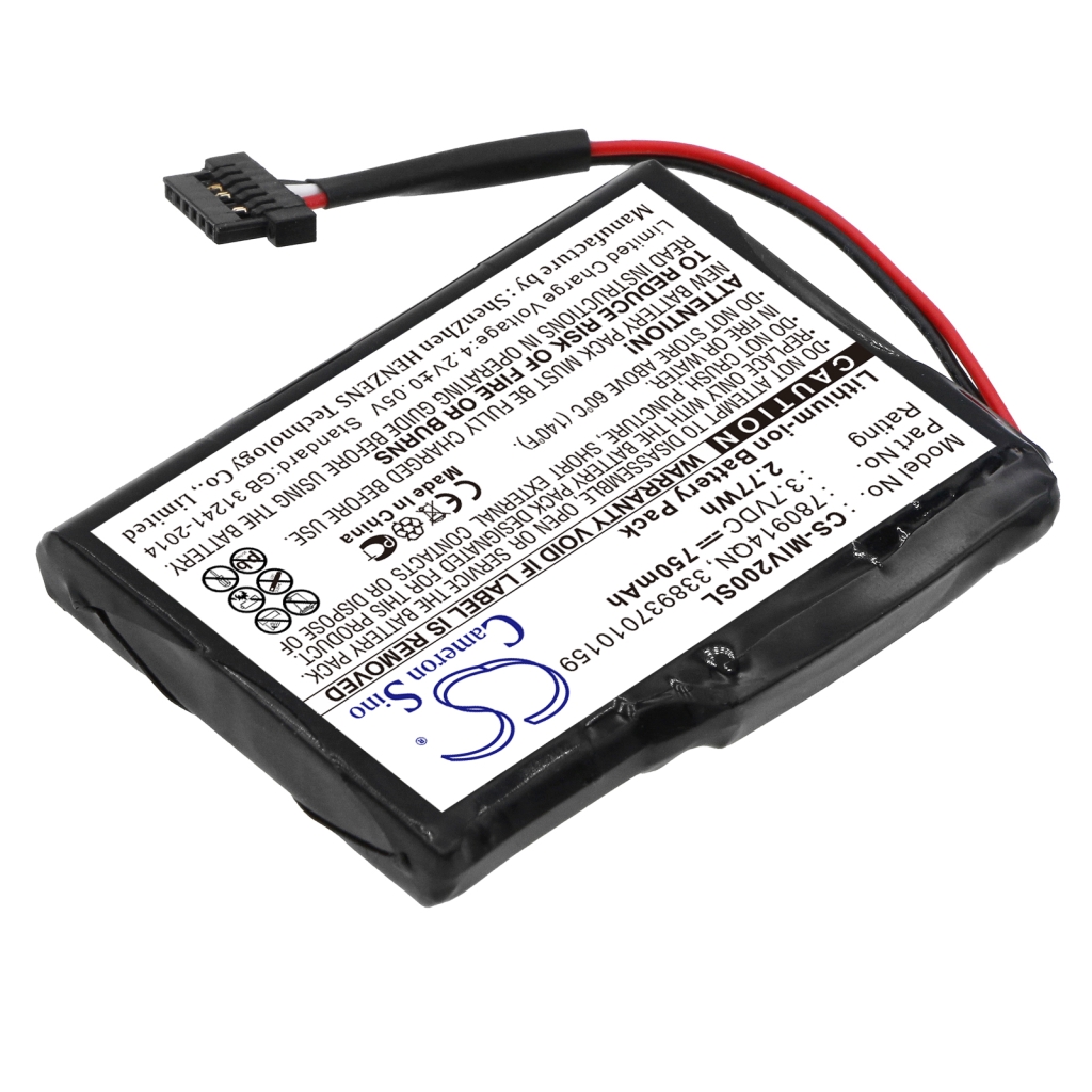 GPS, Navigator Batterij Mitac CS-MIV200SL