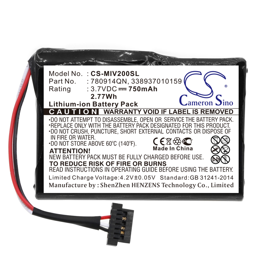 GPS, Navigator Batterij Mitac CS-MIV200SL