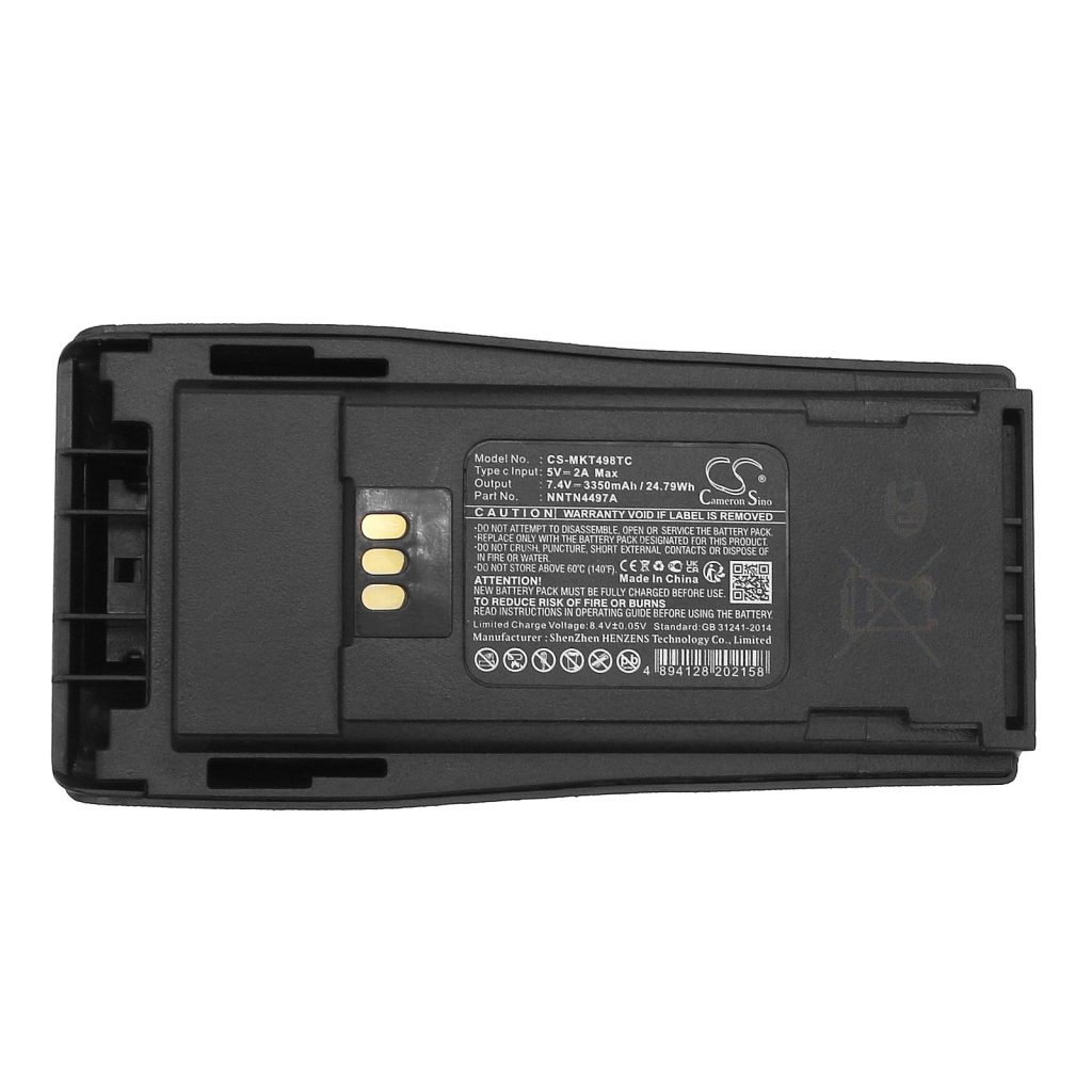 Batterij voor tweerichtingsradio Motorola CS-MKT498TC