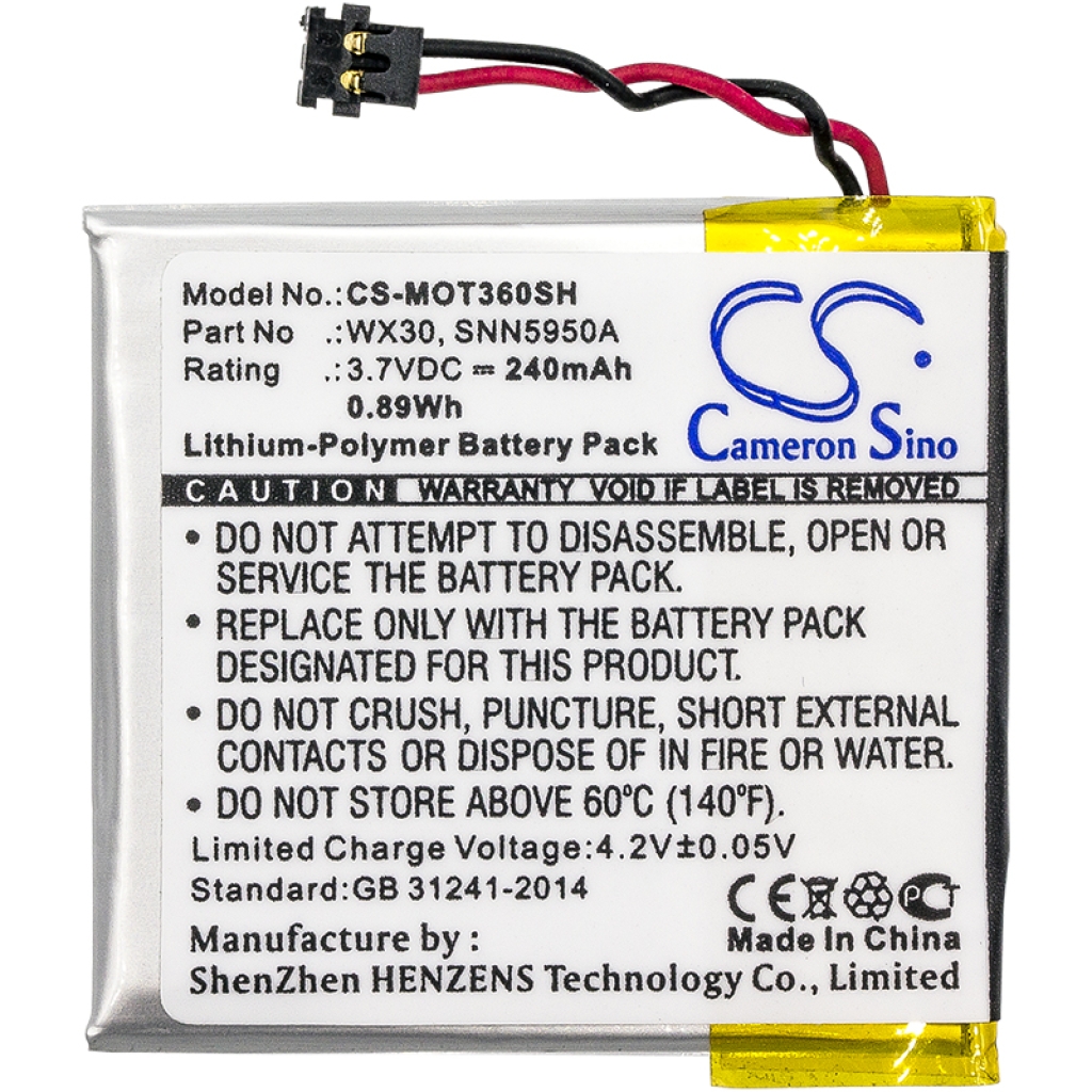 Batterijen Vervangt SNN5951A