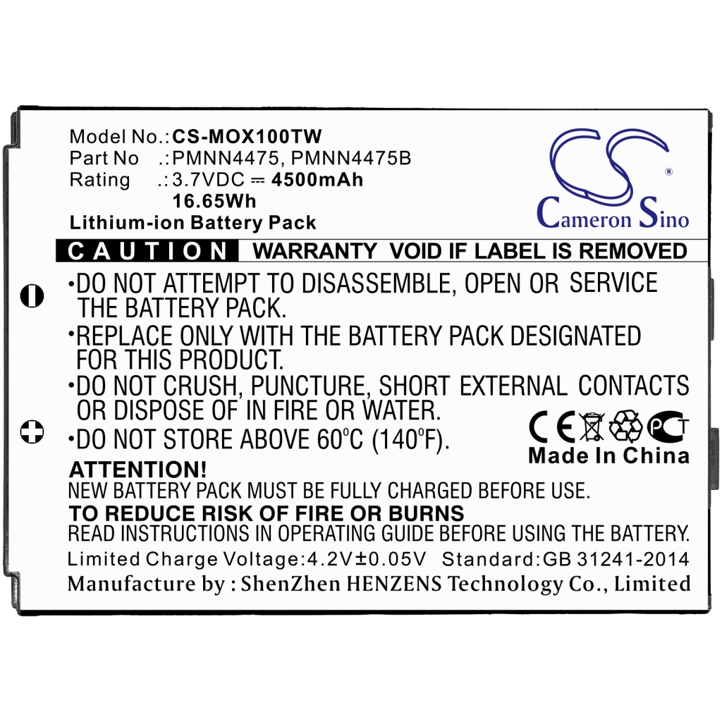 Batterij voor tweerichtingsradio Motorola LEX L10 (CS-MOX100TW)