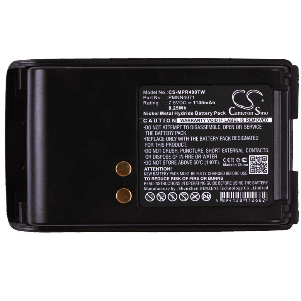 Batterij voor tweerichtingsradio Motorola CS-MPR400TW