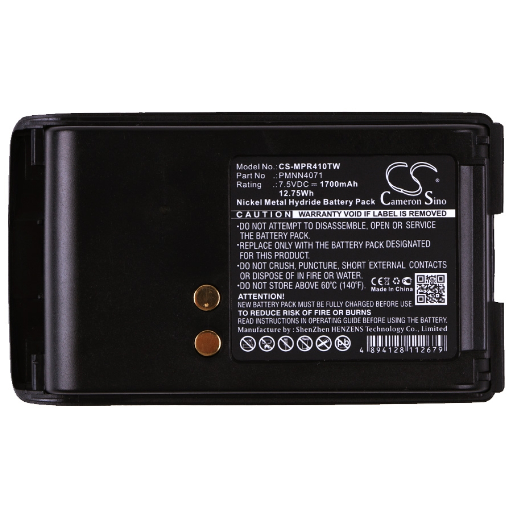 Batterij voor tweerichtingsradio Motorola CS-MPR410TW