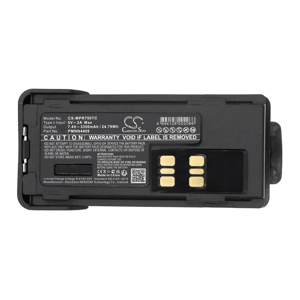 Batterij voor tweerichtingsradio Motorola CS-MPR750TC