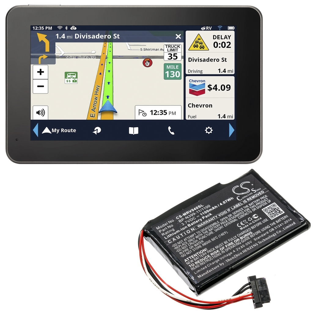 GPS, Navigator Batterij Magellan CS-MRV940SL