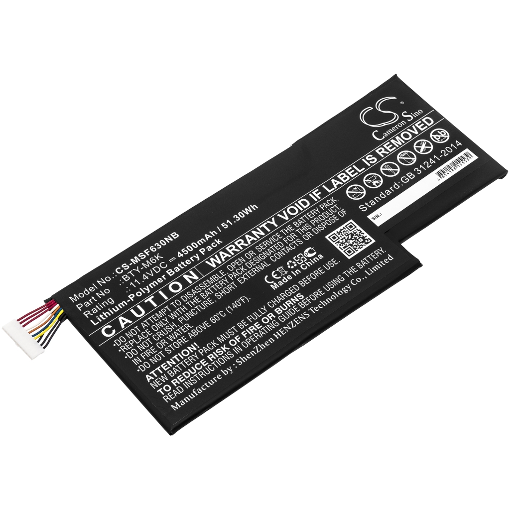 Notebook batterij MSI CS-MSF630NB