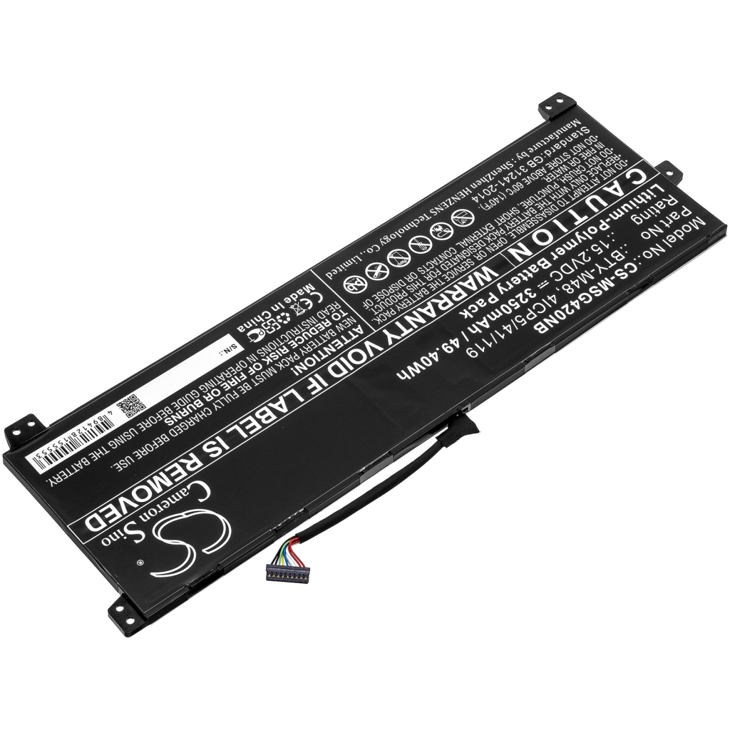 Notebook batterij MSI CS-MSG420NB