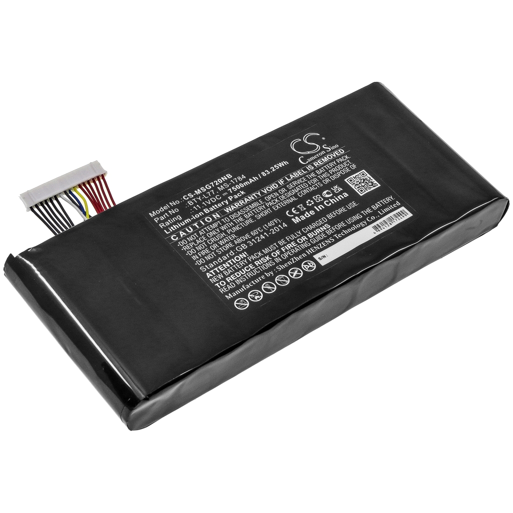 Notebook batterij MSI CS-MSG720NB