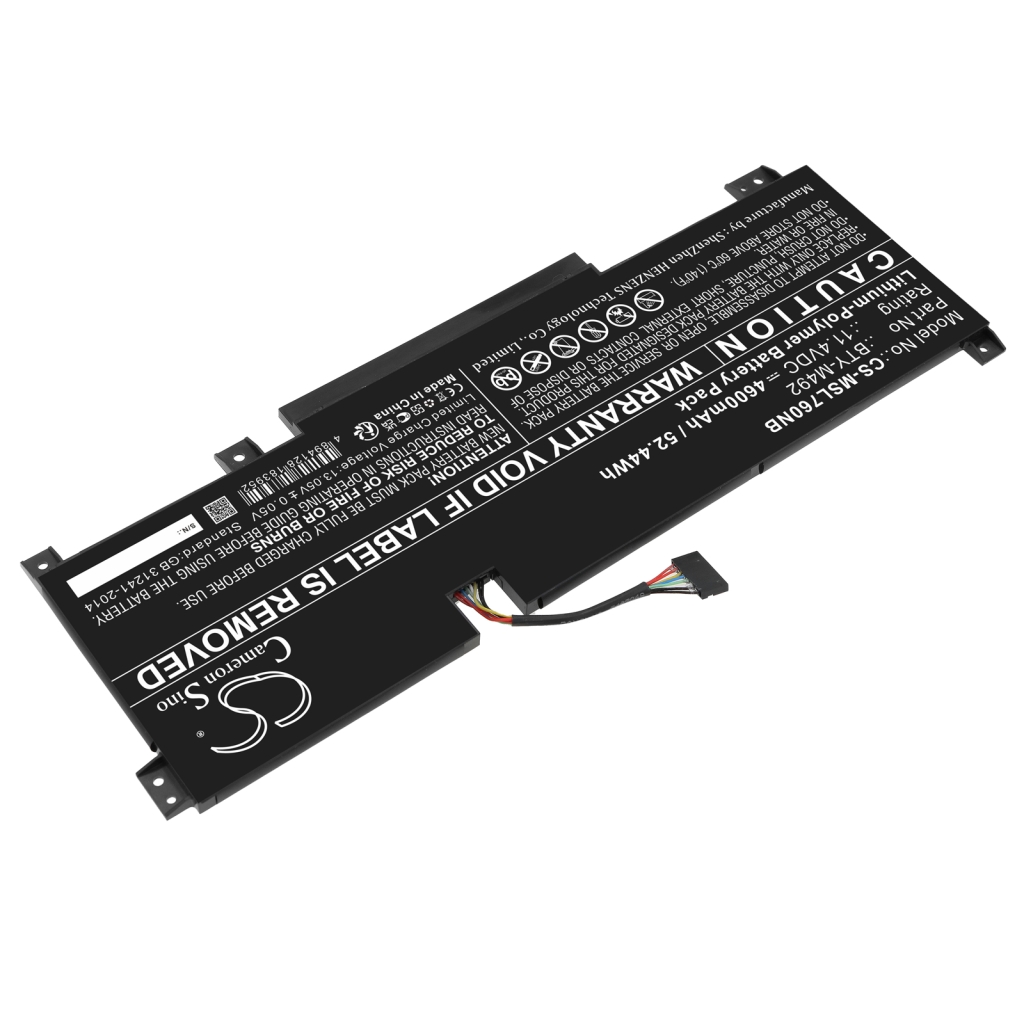 Notebook batterij MSI CS-MSL760NB