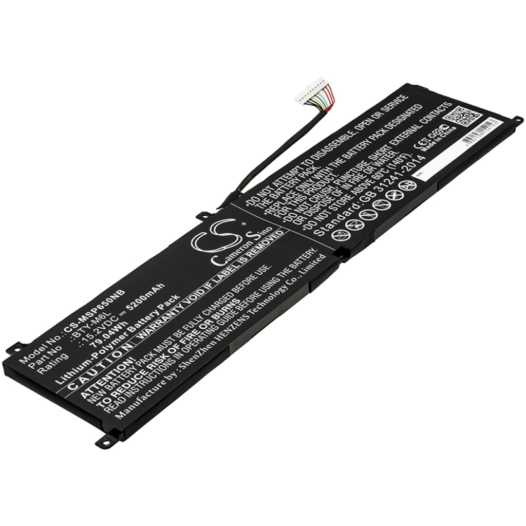 Notebook batterij MSI CS-MSP650NB