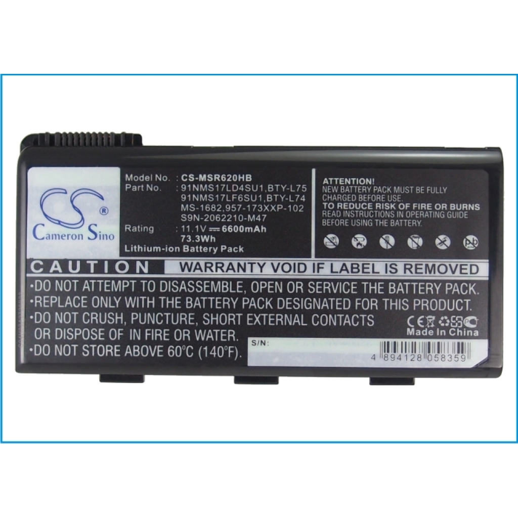 Notebook batterij MSI CX623-019XEU