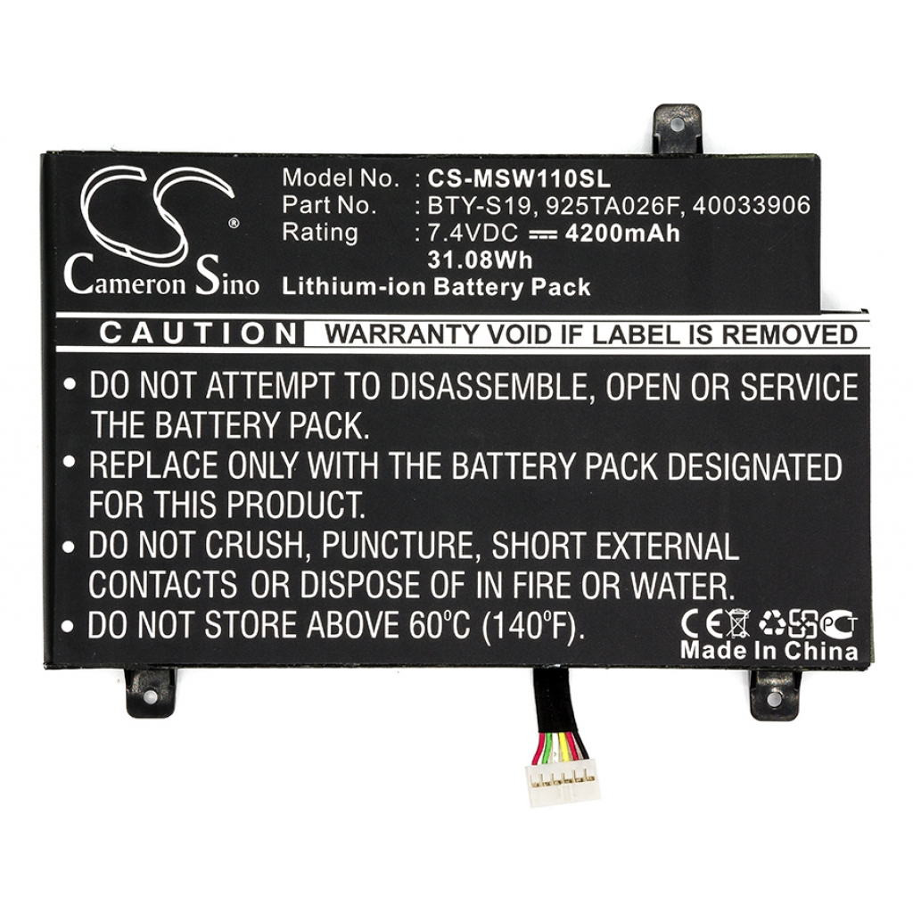 Batterijen Vervangt BTY-S19