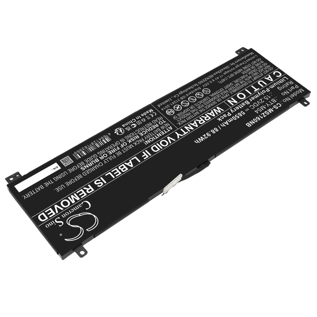 Notebook batterij MSI CS-MSZ160NB