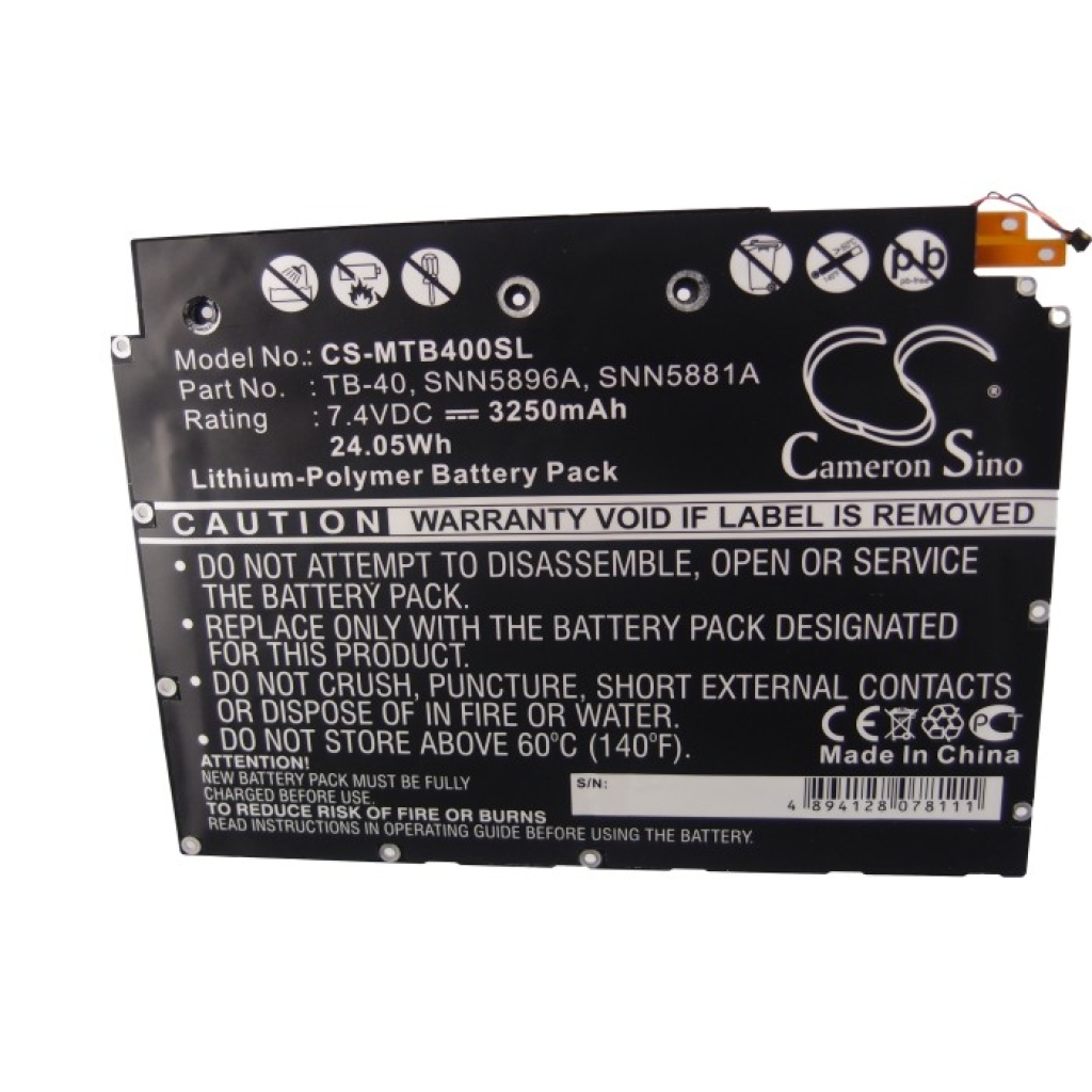 Tablet batterijen Motorola CS-MTB400SL