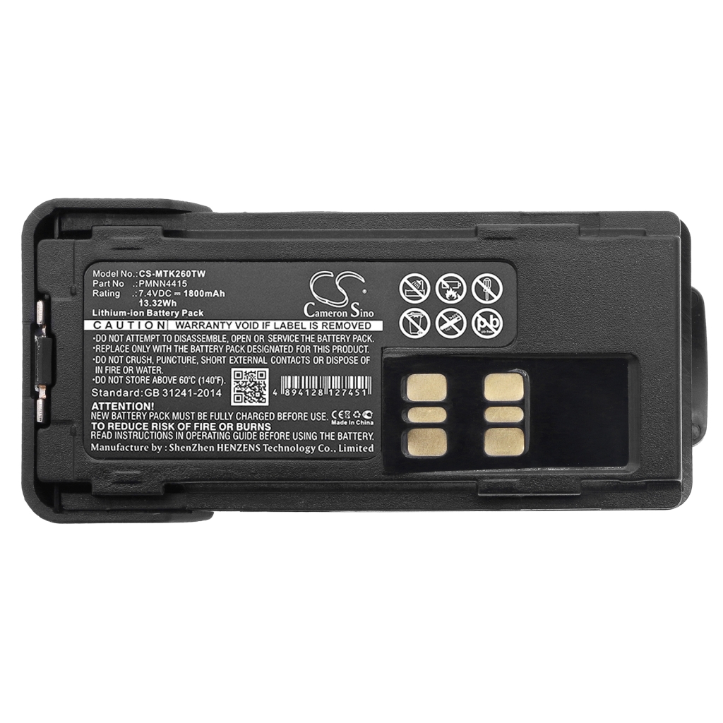 Batterij voor tweerichtingsradio Motorola XPR3300e