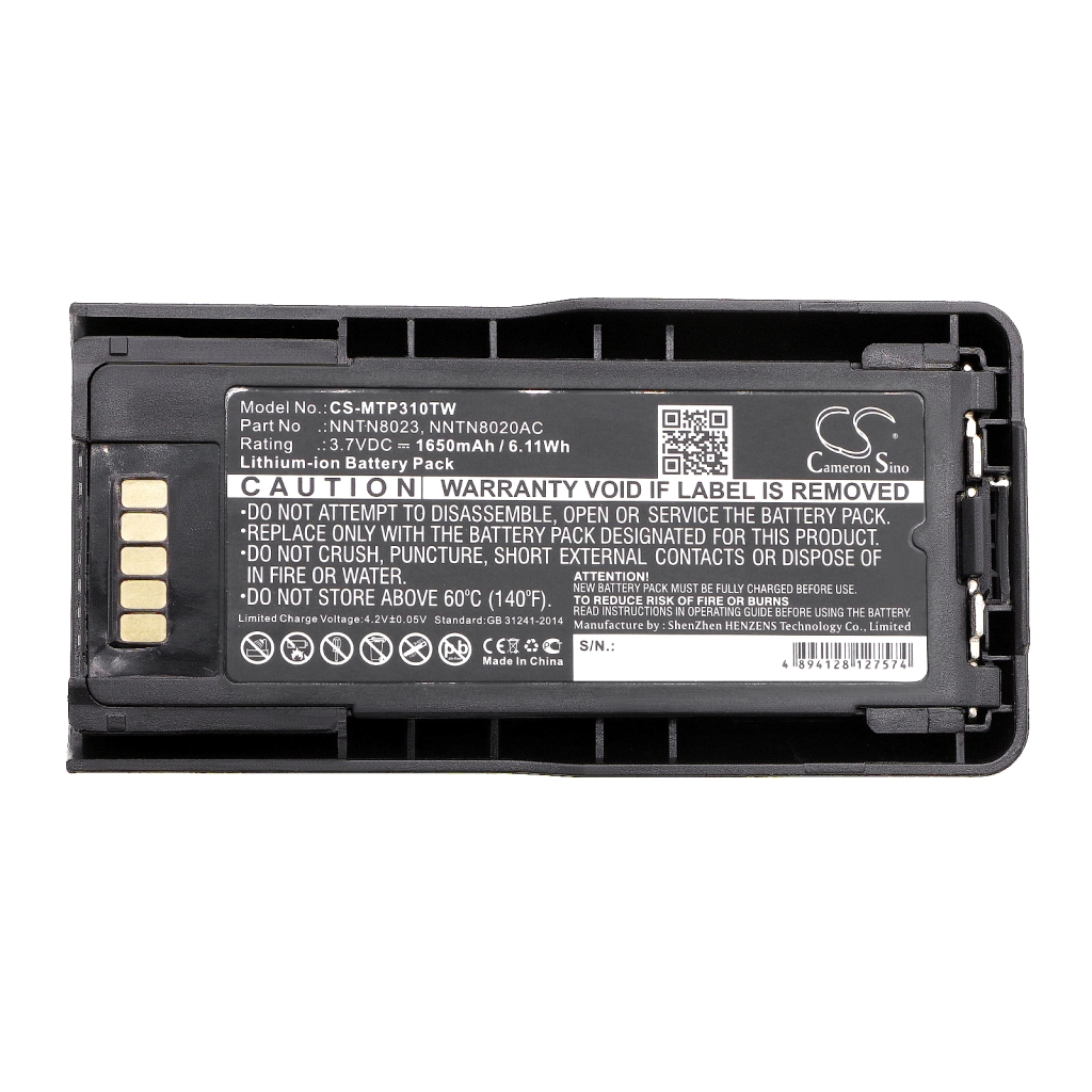 Batterij voor tweerichtingsradio Motorola CS-MTP310TW