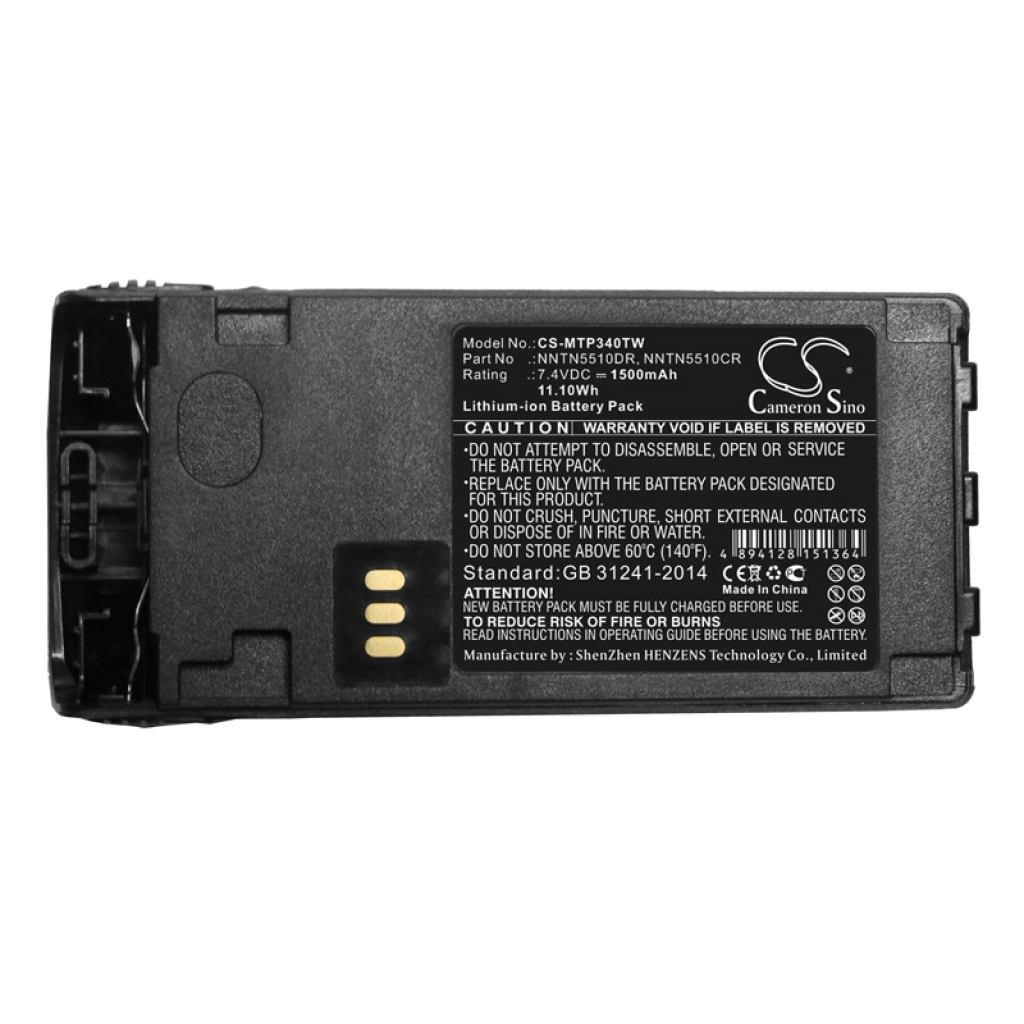 Batterij voor tweerichtingsradio Motorola GP340 ATEX (CS-MTP340TW)