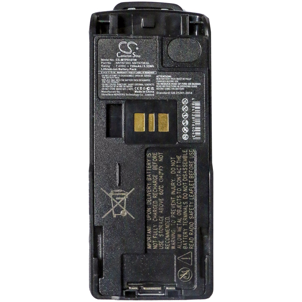 Batterij voor tweerichtingsradio Motorola MTP810Ex