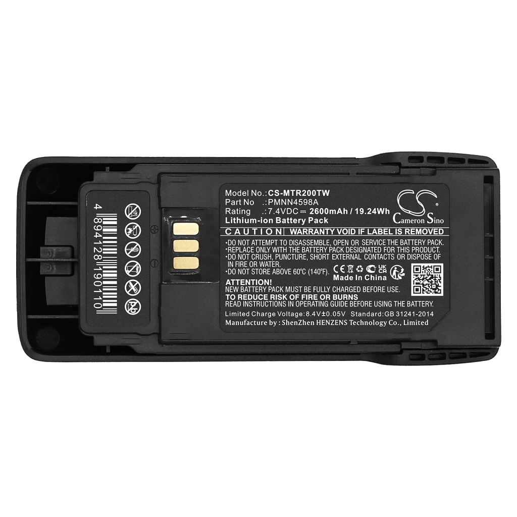 Batterij voor tweerichtingsradio Motorola CS-MTR200TW