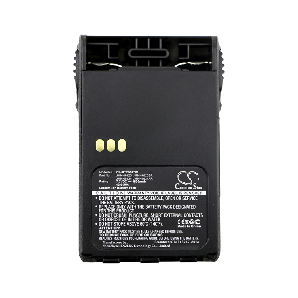 Batterij voor tweerichtingsradio Motorola CS-MTX500TW