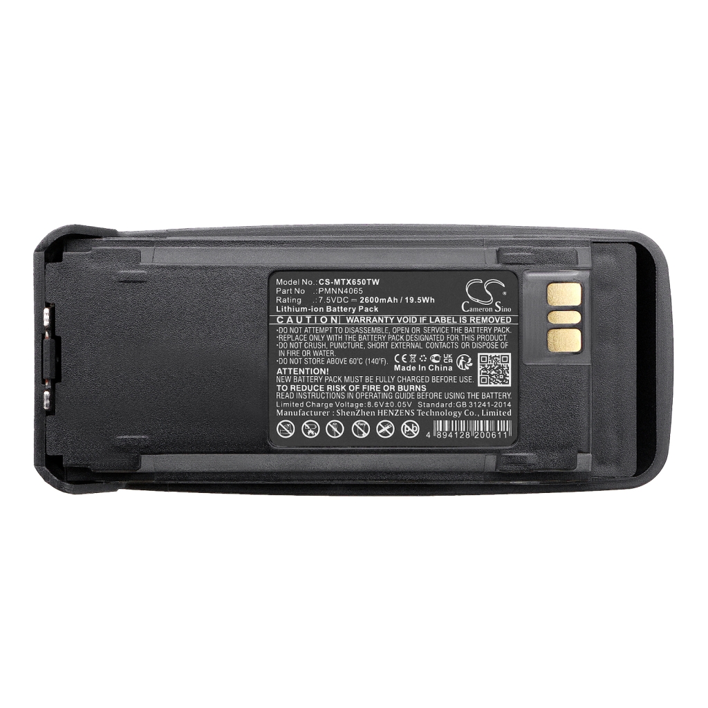 Batterij voor tweerichtingsradio Motorola XiRP8268