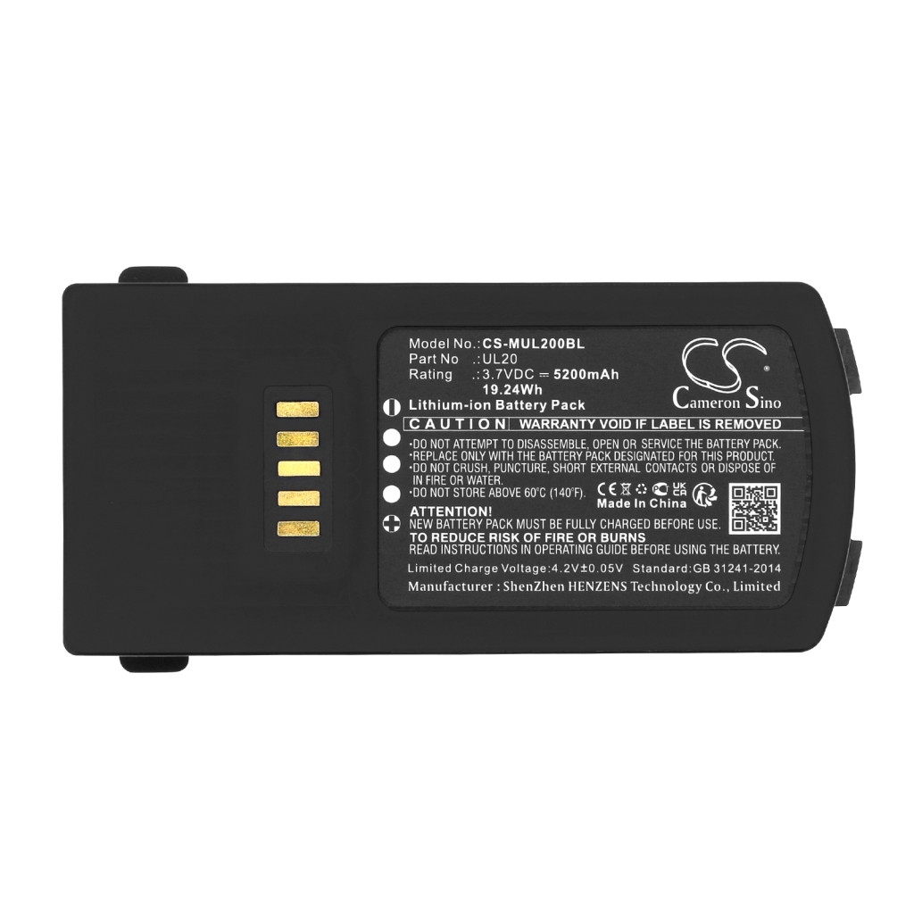 BarCode, Scanner Battery M3 Mobile CS-MUL200BL