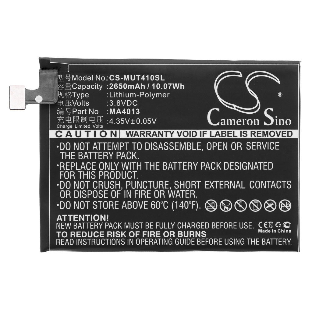 Batterijen Vervangt MA4013