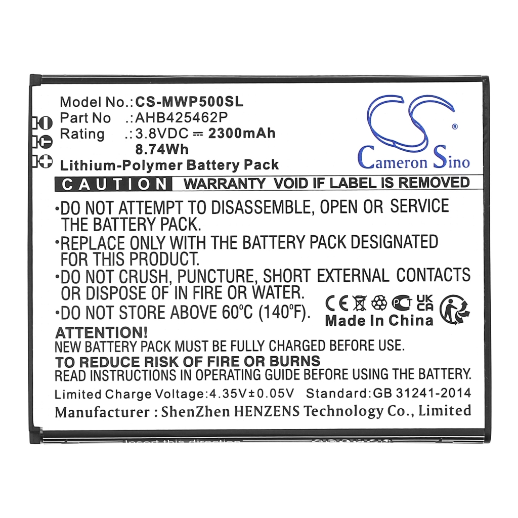 Batterij voor mobiele telefoon Maxwest CS-MWP500SL