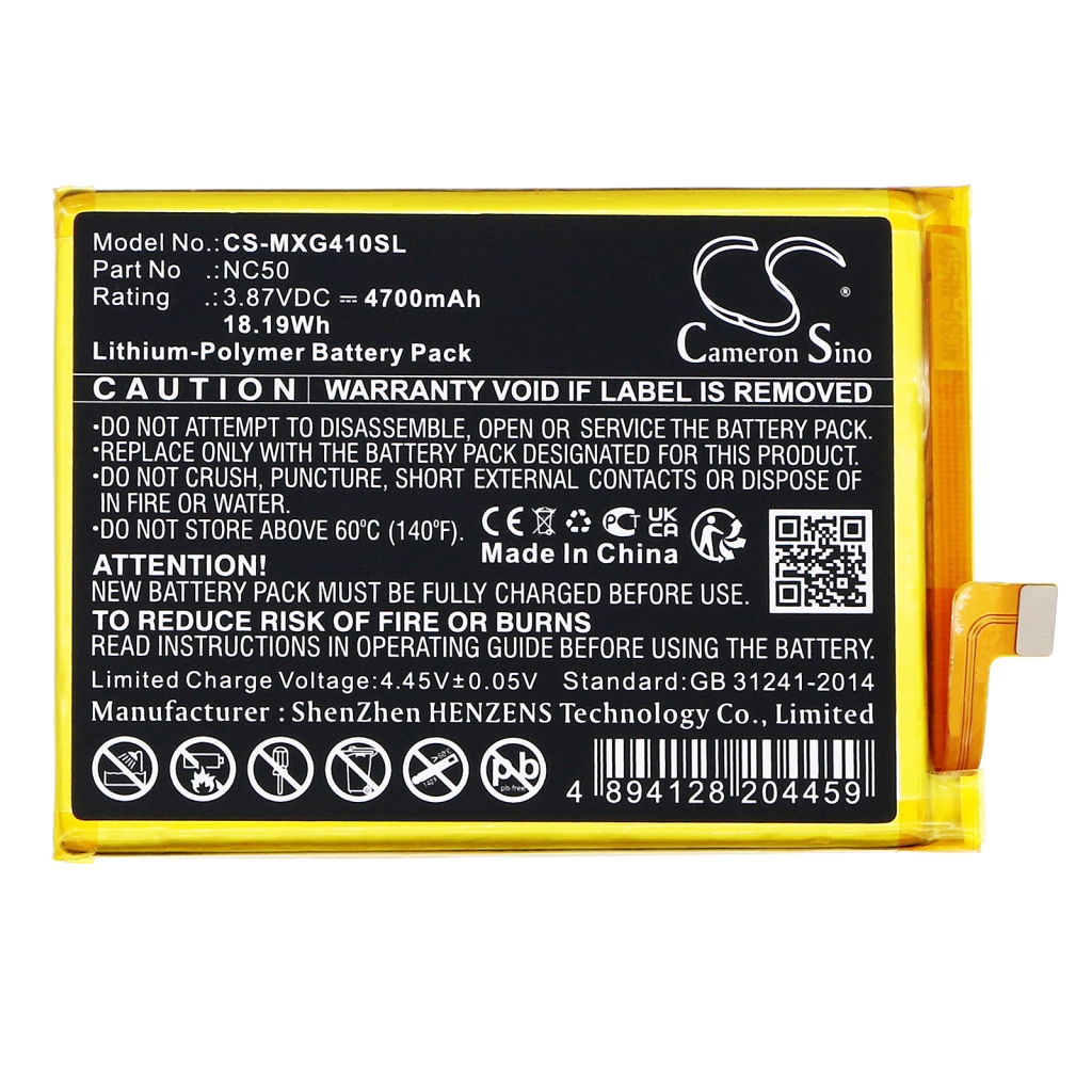 Batterij voor mobiele telefoon Motorola CS-MXG410SL