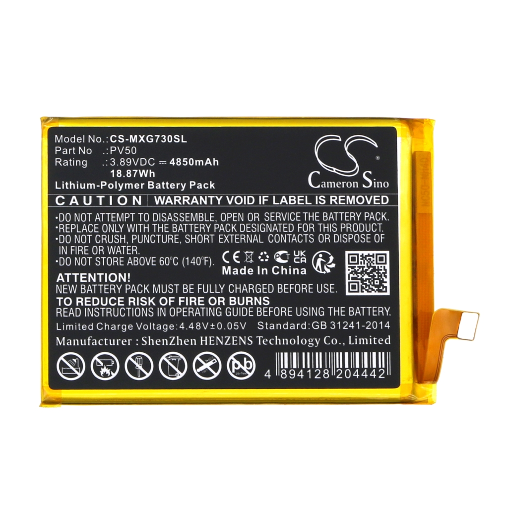 Batterij voor mobiele telefoon Motorola CS-MXG730SL