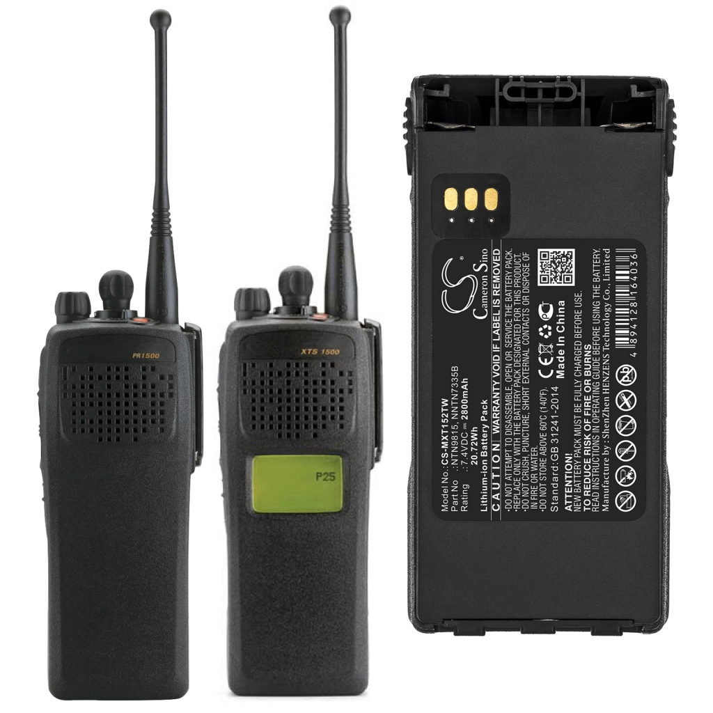 Batterij voor tweerichtingsradio Motorola XTS 2000