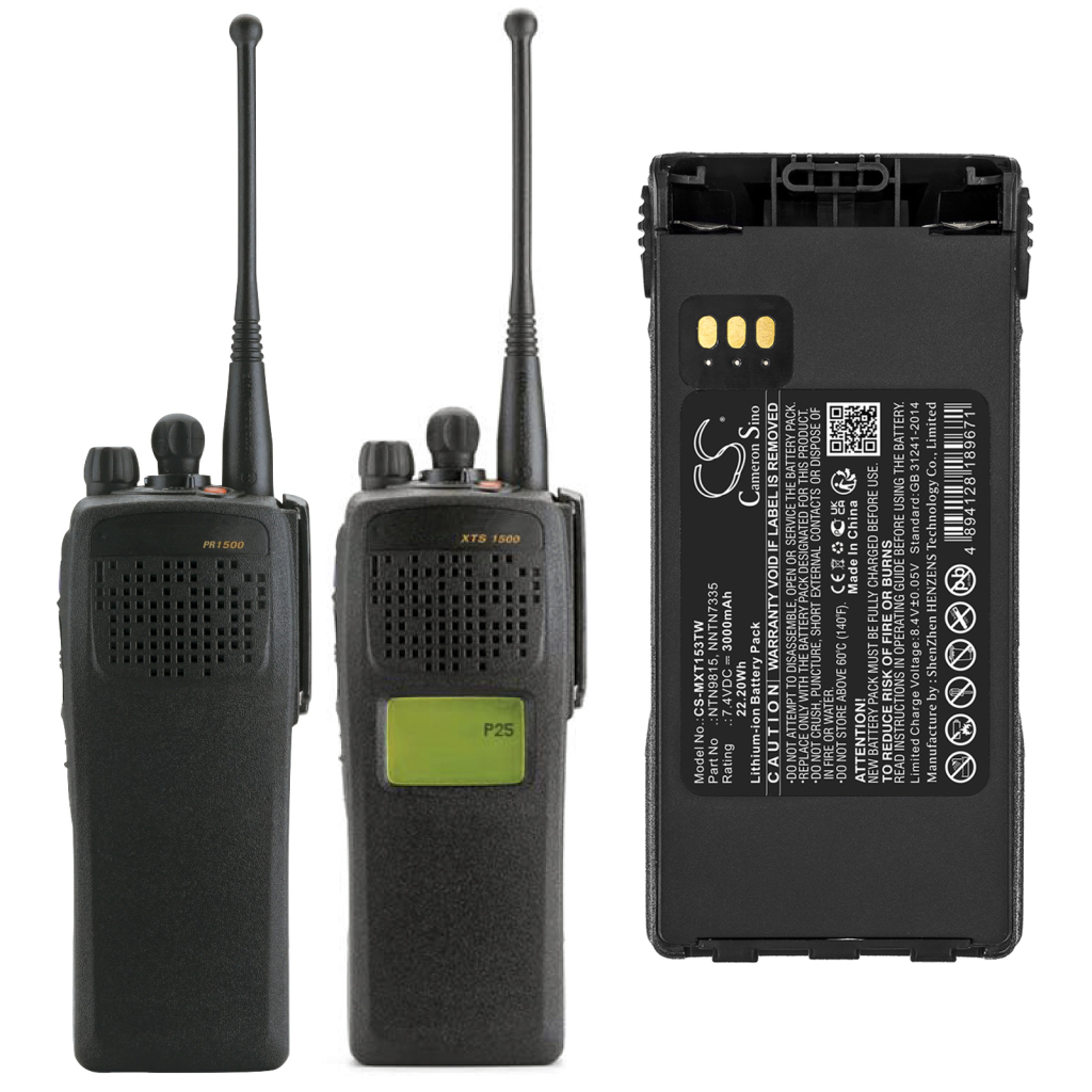 Batterij voor tweerichtingsradio Motorola CS-MXT153TW